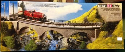 Kibri 9723 Curved Stone Bridge Sngl