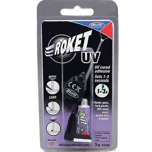 Deluxe Materials AD88 Rocket UV Glue - 5 g Tube