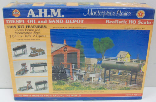 AHM 5733 HO Diesel Oil and Sand Depot Building Kit