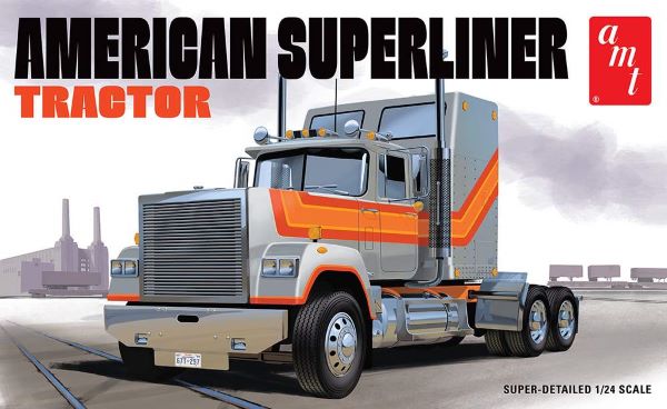 AMT 1235 1:24 American Superliner Semi Tractor Plastic Model Kit