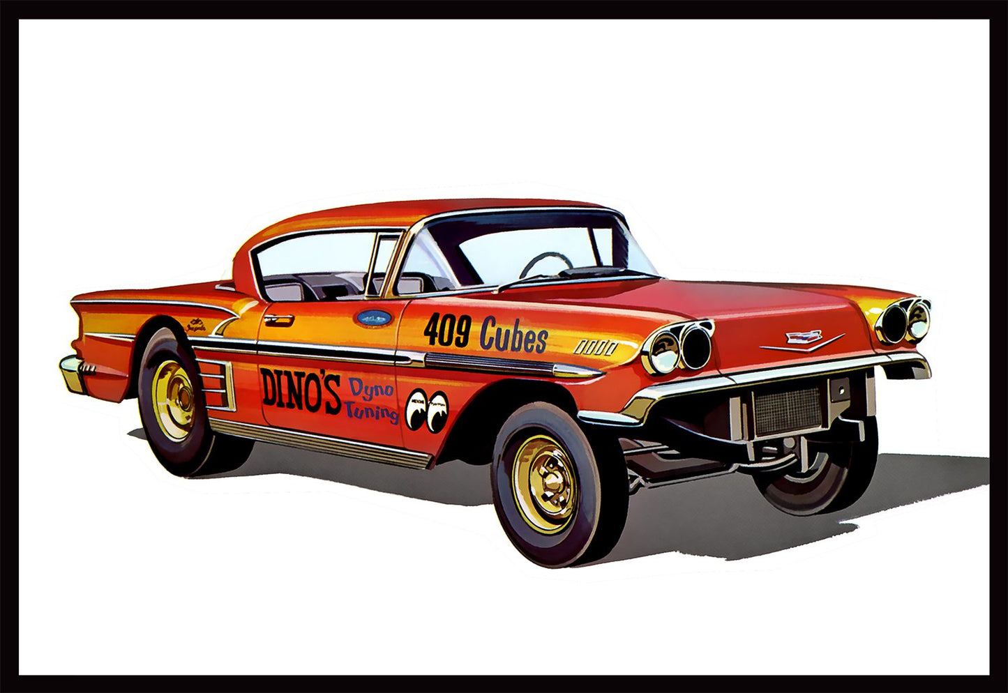 AMT 1301 1:25 1958 Chevy Impala Hardtop "Ala Impala" Plastic Model Kit