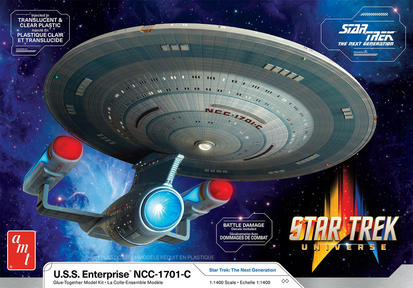 AMT 1332 1:1400 Star Trek: U.S.S. Enterprise NCC-1701-C Plastic Model Kit