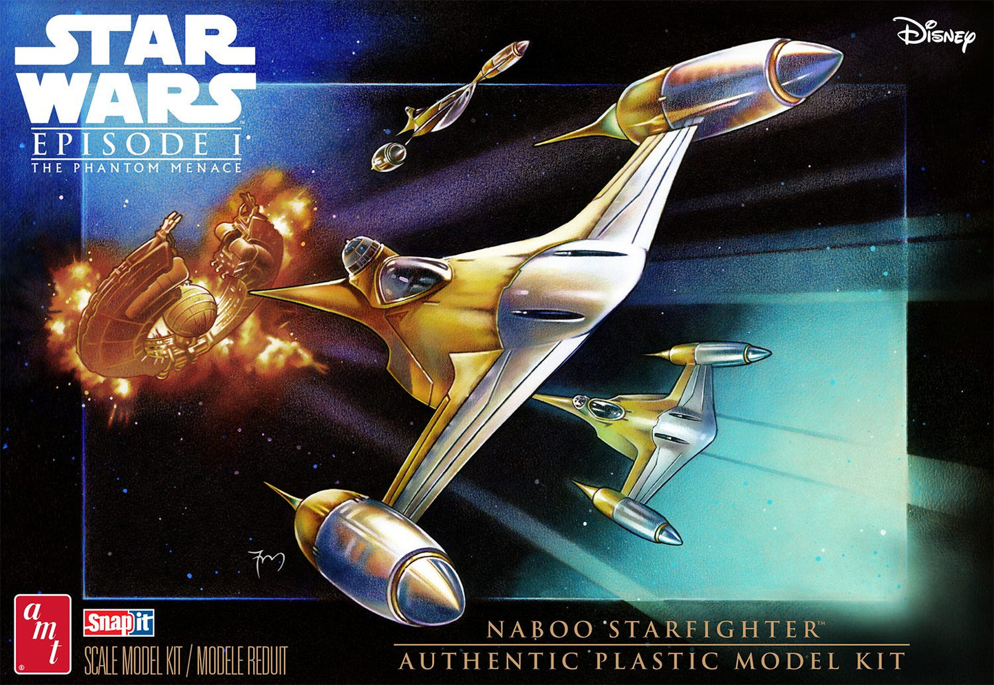 AMT 1376 1:48 Star Wars: The Phantom Menace N-1 Naboo Star Plastic Model Kit