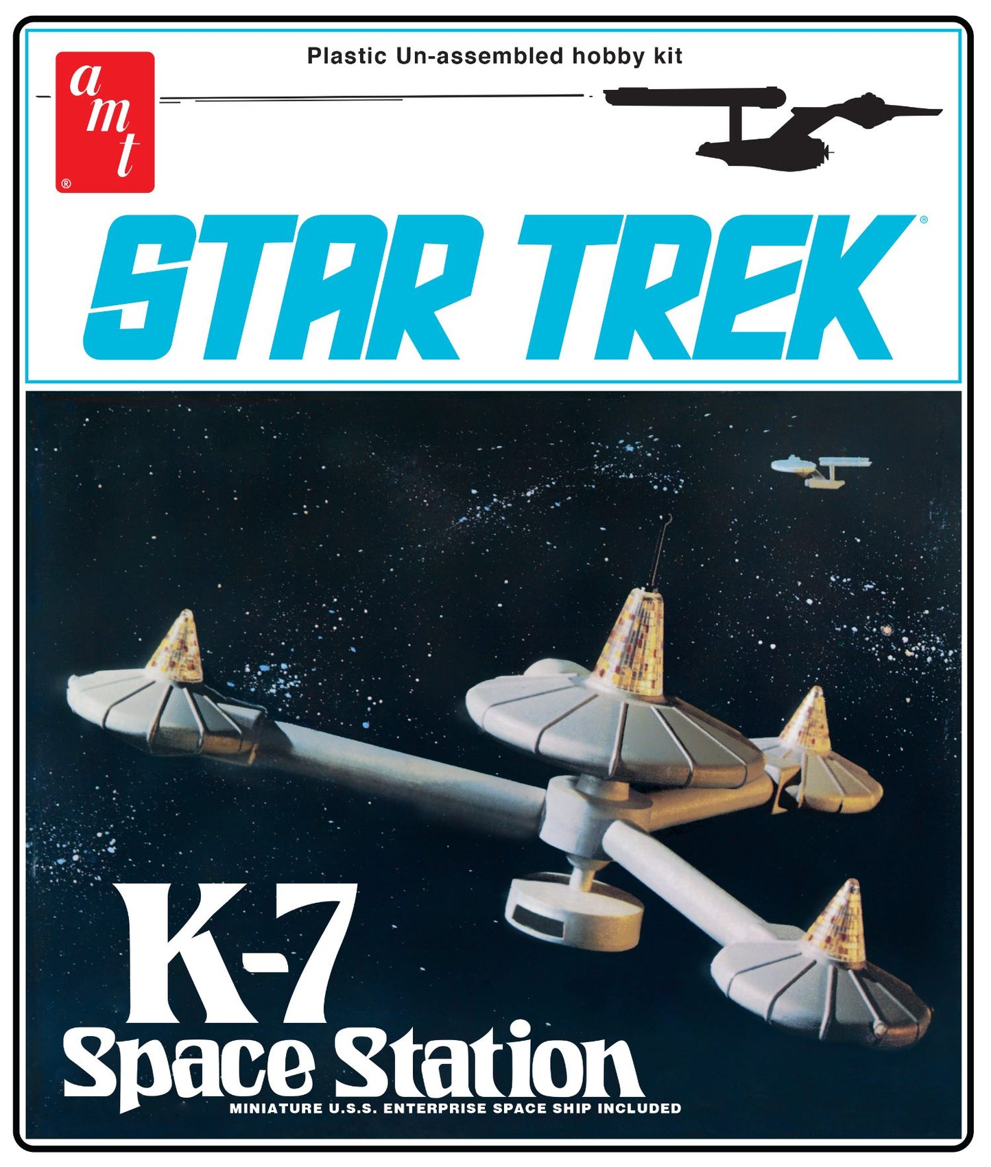 AMT 1415 1:7600 Star Trek K-7 Space Station Plastic Model Kit
