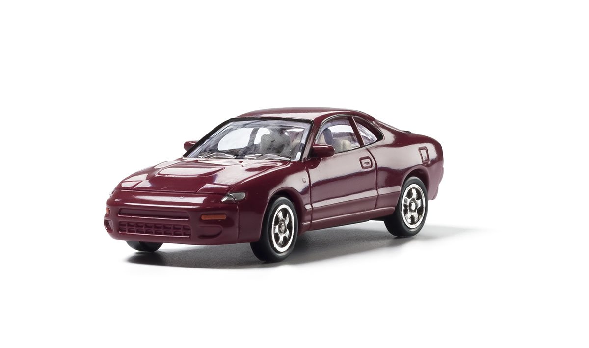 Woodland Scenics AS5361 HO Scale AutoScenes Maroon Coupe Car