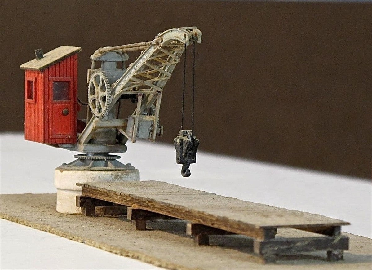 Alexander Scale 7519 HO Industrial Brownhoist Little Hook Pillar Crane Kit