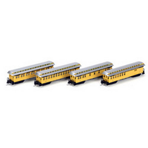 Athearn 11933 N Denver and Rio Grande Western 50' Overland Passenger Set (4)