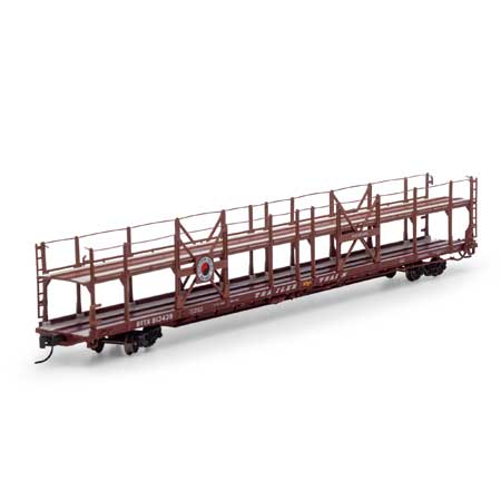 Athearn 15041 N NP/BTTX F89-F Bi-Level Auto Rack #913435