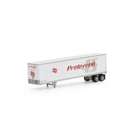 Athearn 16096 HO MILW/Preferred RTR 45' Fruehauf Z-Van Trailer #251050