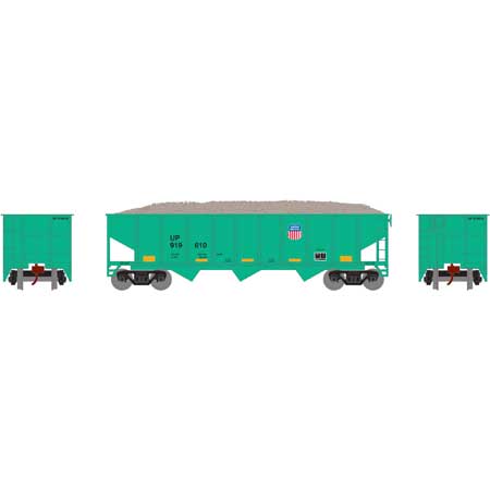Athearn 1761 N Union Pacific 40' Outside Braced Hopper with Load #919610