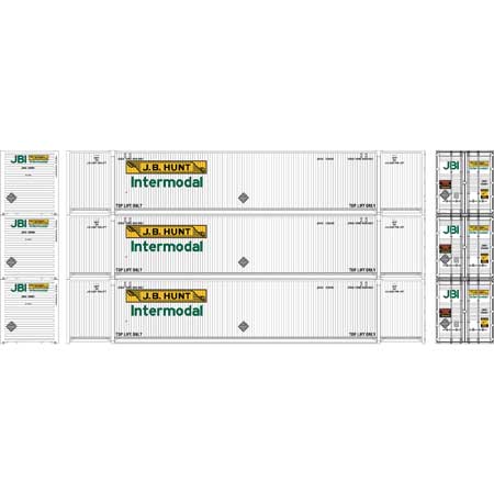 Athearn 17734 N JB Hunt 53' CIMC Container #1 (Pack of 3)