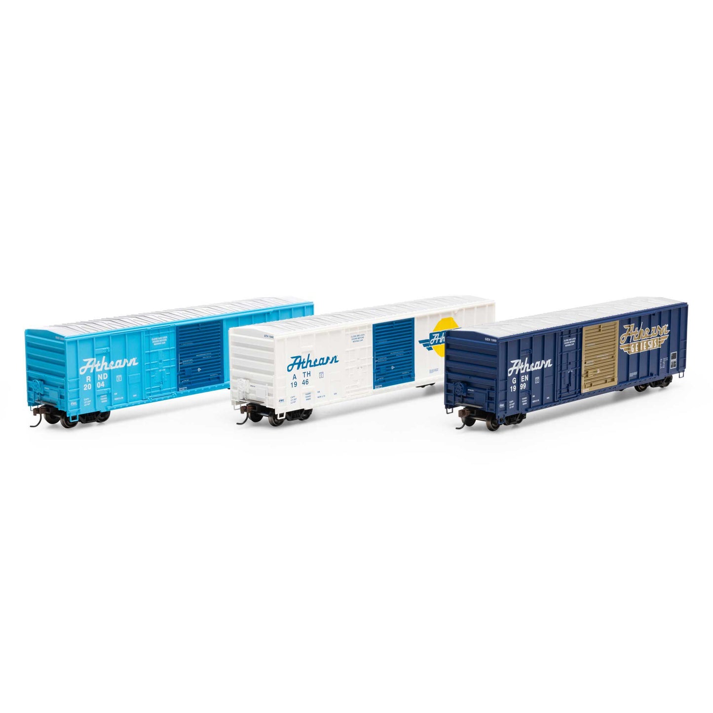 Athearn 26745 HO Roundhouse, Athearn, Genesis 50' FMC Box Car (Set of 3)