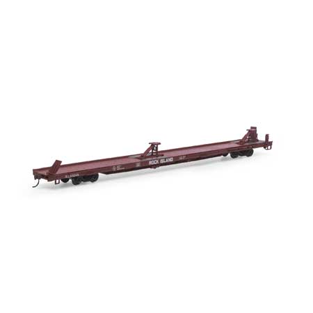 Athearn 27668 HO Rock Island RTR 85' TOFC Flat Car #93245