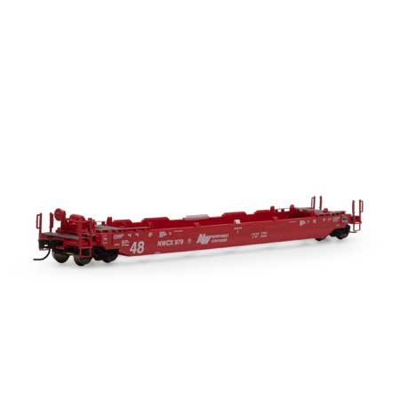 Athearn 3288 N NWCX 48' Husky Stack Well Car #979