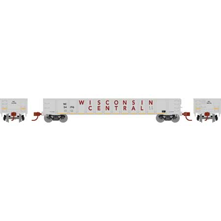 Athearn 3562 N Wisconsin Central 52' Mill Gondola #54196