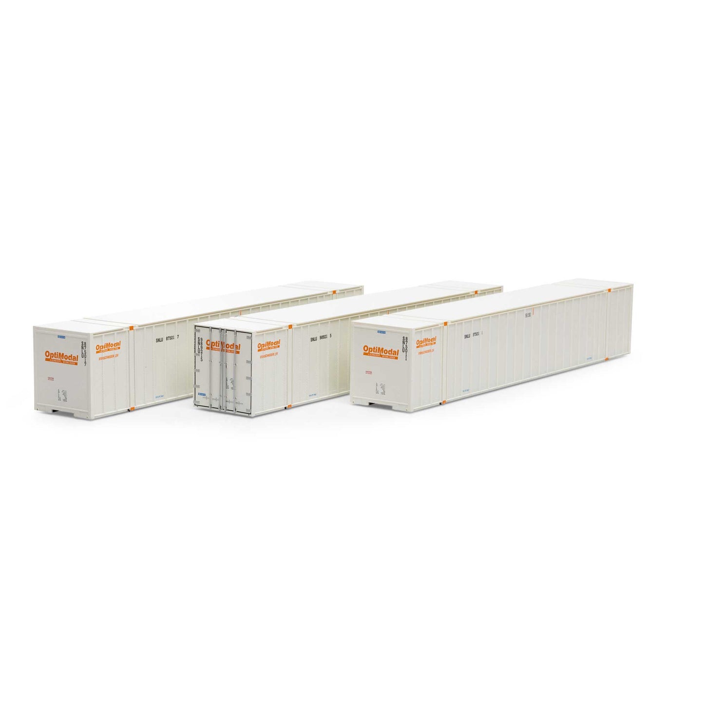 Athearn 40131 HO Optimodal 53' Stoughton Containers #2 (Set of 3)