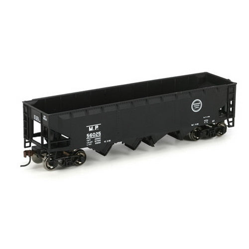 Athearn 72708 HO Missouri Pacific 40' 4-Bay Offset Hopper #56025 w/Load