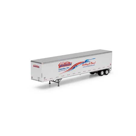 Athearn 72811 HO Millis Transfer RTR 53' Wabash Plate Trailer #2
