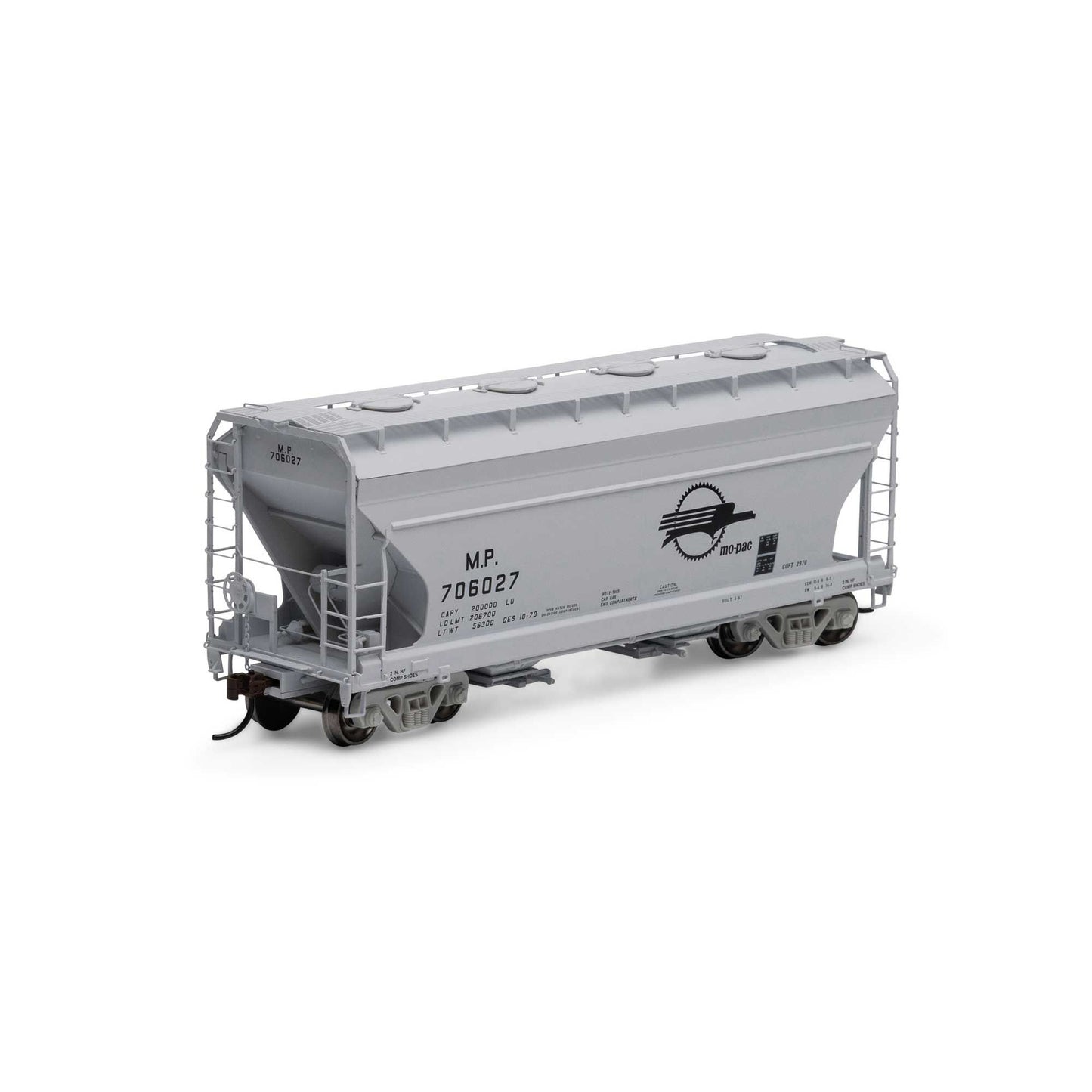 Athearn 81069 HO Missouri Pacific ACF 2970 Covered Hopper #706027