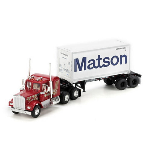 Athearn 92645 HO Matson Kenworth w/20' Container #2 - RTR