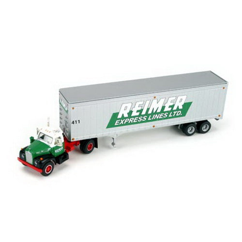 Athearn 93194 HO Reimer Express Mack B Tractor W/40'' Trailer - RTR