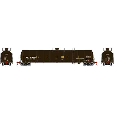 Athearn G25656 HO GBRX Late 33,900-Gallon LPG Tank Car #704997