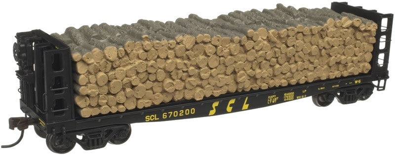 Atlas 20002874 HO Seaboard Coast Line Pulpwood Flat Car #670221