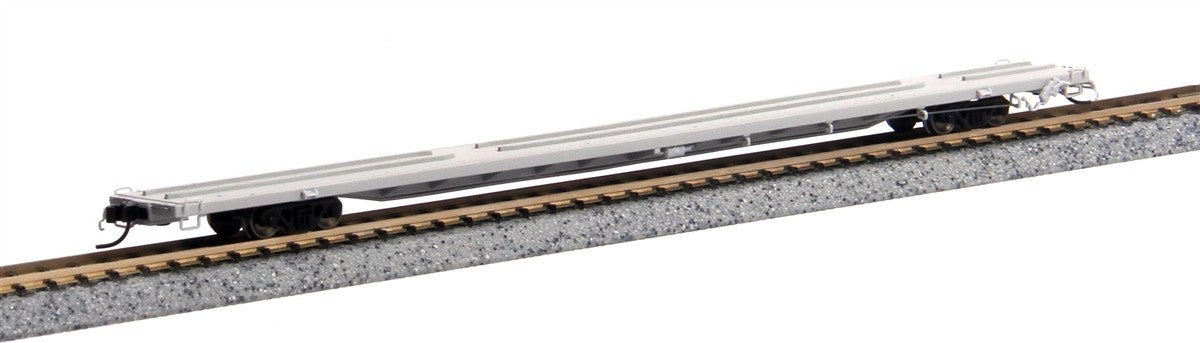 Atlas 50001033 N Scale Undecorated 89'4" Flat Car (Mid End Hitches)