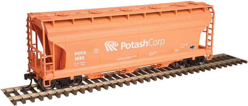 Atlas 20004460 HO Potash Corp Trainman® ACF® 3560 Covered Hopper