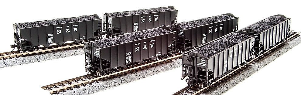 Broadway Limited 3644 N Norfolk & Western H2a Hopper 17" Pack D (6)