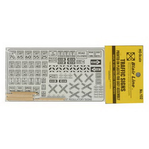 Blair Line 102 HO Scale Regulatory Signs #1