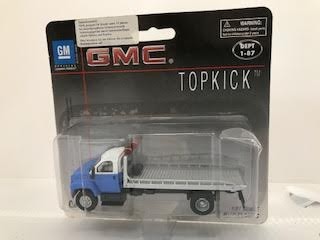 Boley 3006-27 HO GMC Topkick Blue Flatbed