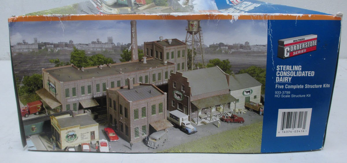 Walthers 933-3799 HO Scale Sterling Consolidated Dairy 5-Complete Structure Kit