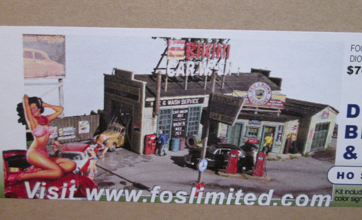 FOS Scale Limited QK22 HO Deignan's Bikini Car Wash & Service Station Kit