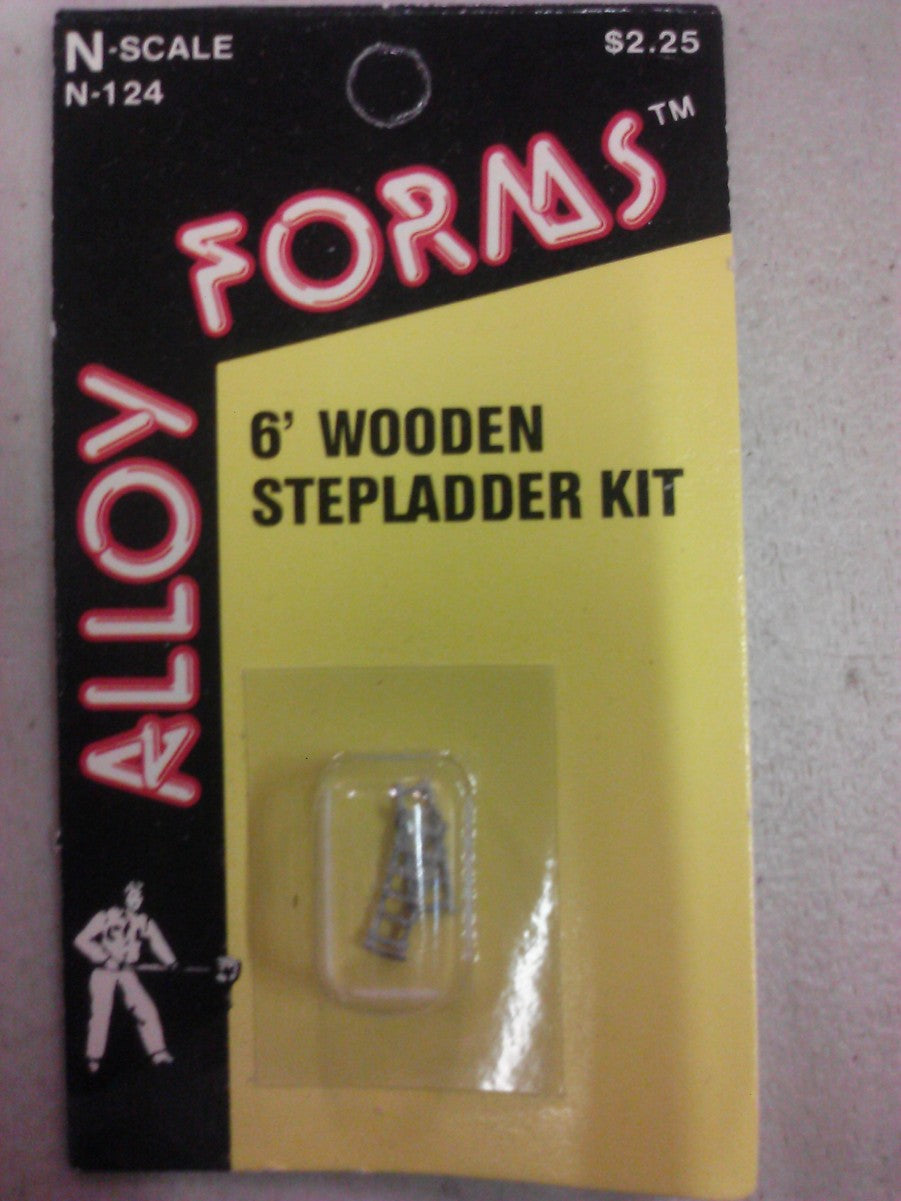 Alloy Forms N-124 N 6' Unpainted Wooden Stepladder Kit