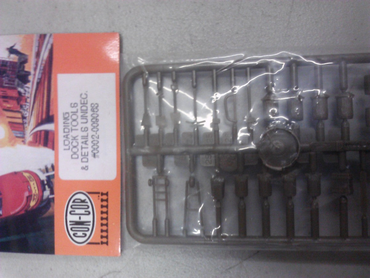 Con-Cor 0002-009068 Undecorated HO Loading Dock Tools & Details