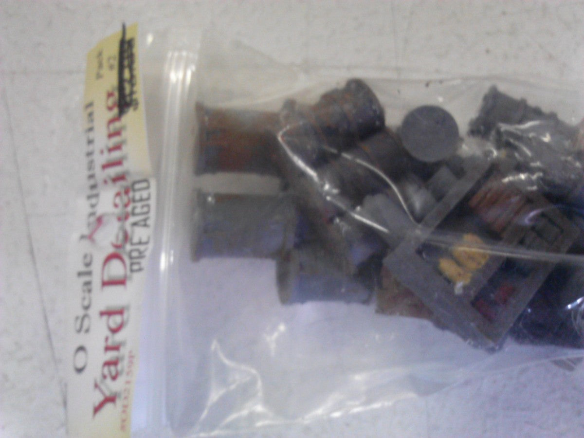 Model Tech Studios OD2159P O Scale Pre-Aged Yard Detailing Pack #2