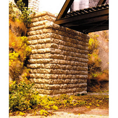 Chooch Enterprises 8445 HO Scale Single-Track Deep-Cut Stone Bridge Abutment