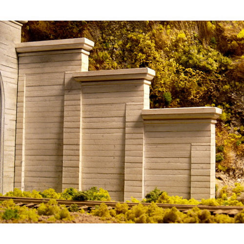 Chooch Enterprises 9821 N Concrete Stepped Tunnel Abutment 2-Piece Set