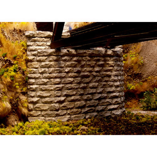 Chooch 9860 N Scale Single Cut Tapered Stone Abutment (Pack of 2)