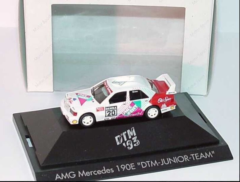 Herpa 035798 1:87 HO DTM '93 AMG Mercedes 190 E "DTM-JUNIOR-TEAM" #20 Race Car