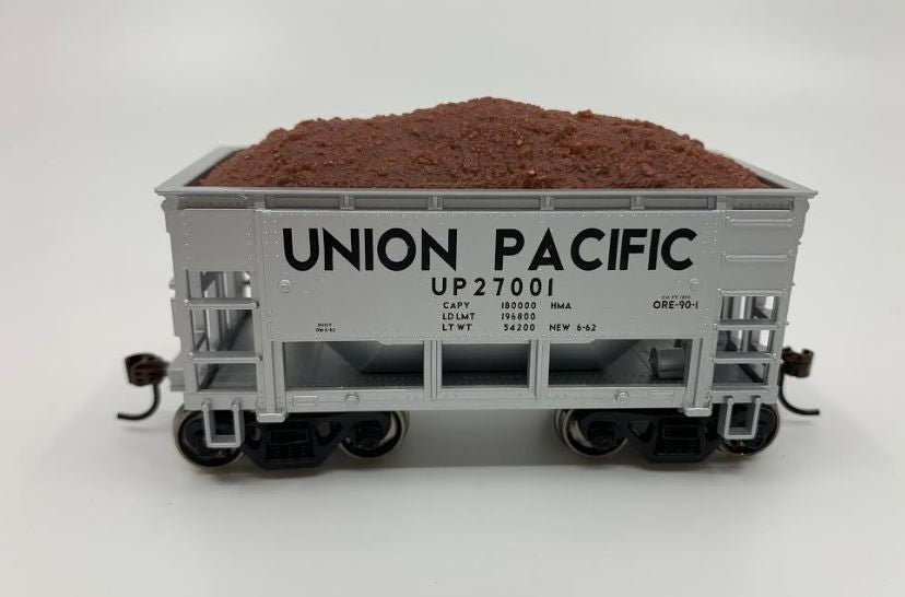 Athearn 87046 HO RTR 24' Ore Car w/Load, UP #27001