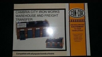 Con-Cor 9058 HO Cambria City Iron Work Warehouse & Freight Transfer Building Kit