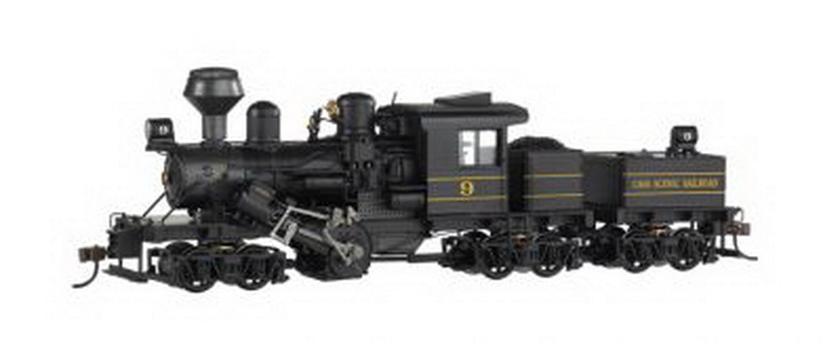 Bachmann 82929 HO Cass Scenic Railroad 70 Ton Three Truck Climax Steam Loco #9
