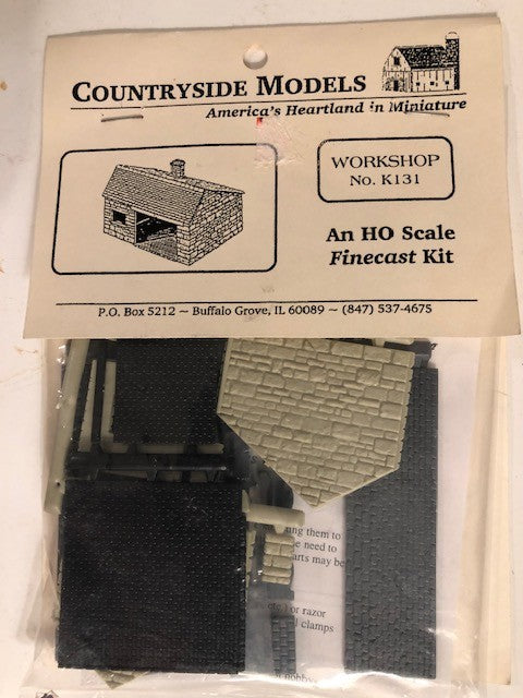 Countryside Models K131 HO Stone Workshop Plastic Kit