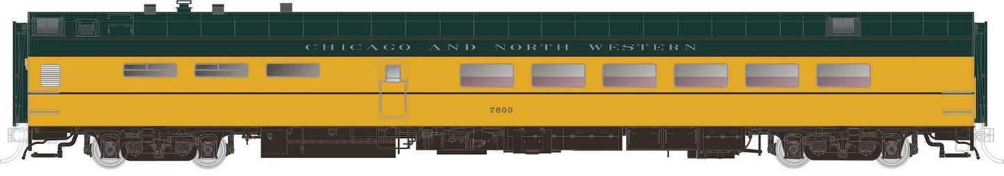 Rapido Trains 124021 HO C&NW P-S Lightweight 48-Seat Dining Car #7804