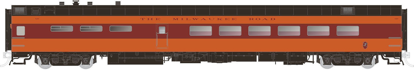 Rapido Trains 124029 HO MILW Hiawatha P-S Lightweight 48-Seat Dining Car #123