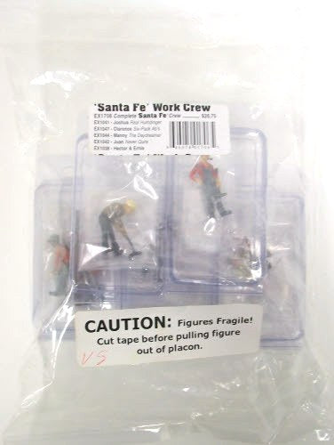 Scenic Express EX1706 O Santa Fe Work Crew Figures