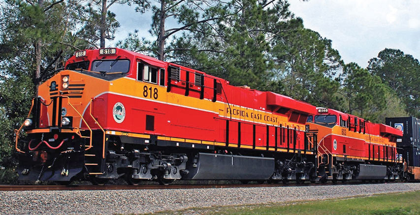 Kato 176-8947-DCC N Florida East Coast GE ES44AC Diesel Locomotive w/DCC #805