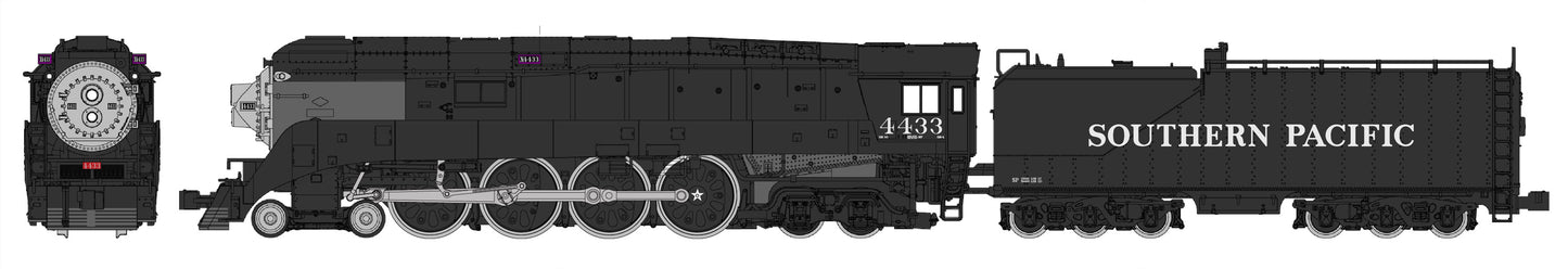 Kato 126-0309-DCC N Southern Pacific GS-4 4-8-4 Steam Locomotive with DCC #4445